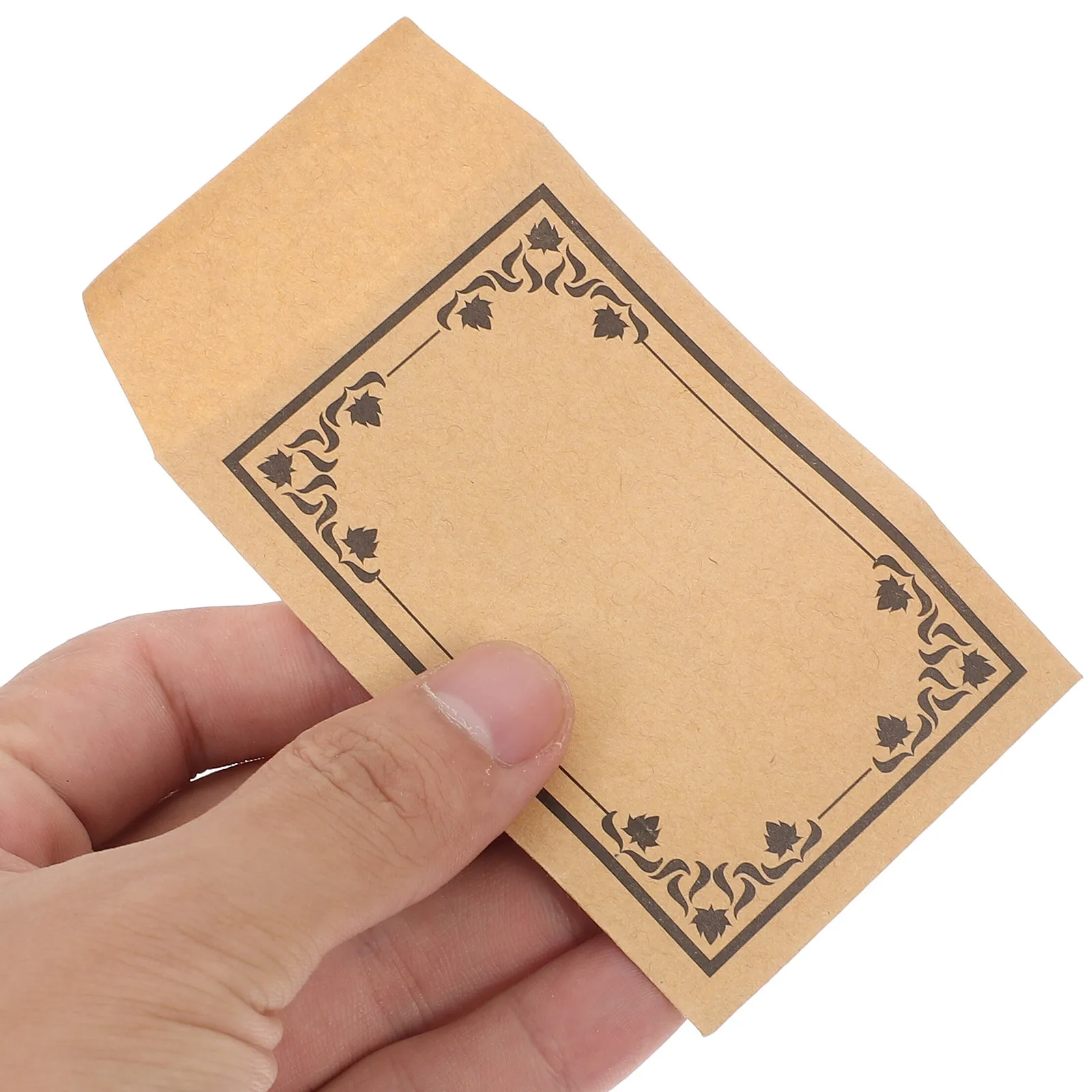 50Pcs Kraft Paper Envelopes Self Sealing Small Coin Cash Storage Budgeting Portable Reusable Moisture Activated Adhesive