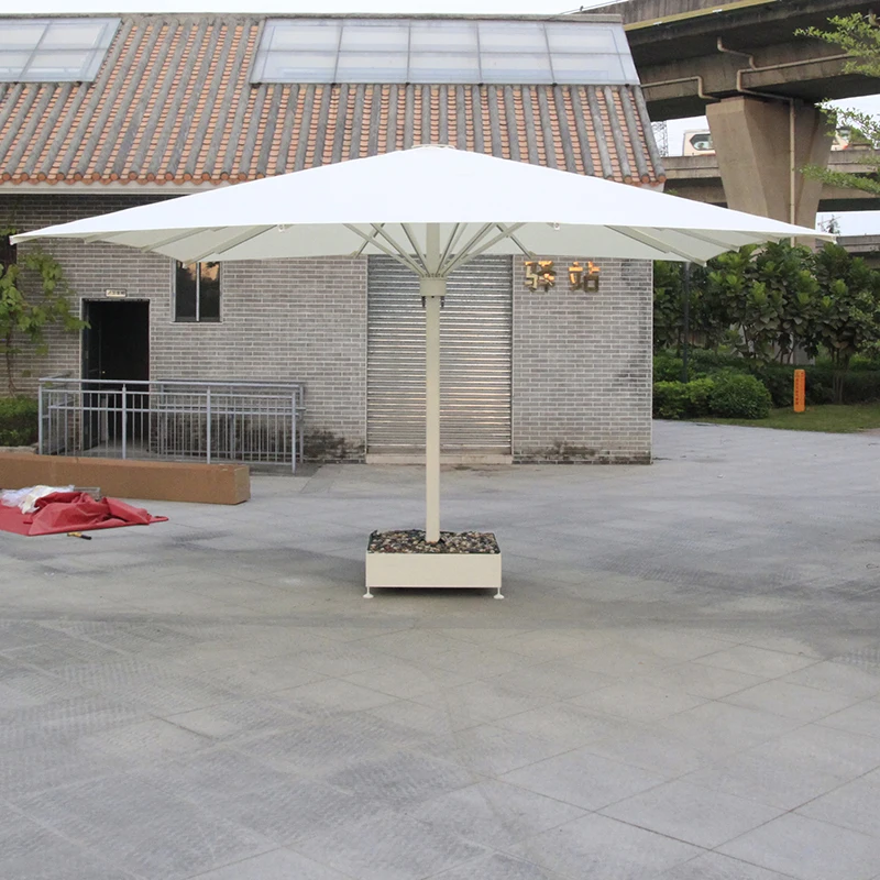 

Waterproof Parasols Umbrellas Stand Outdoor Garden Large Restaurant Cafe Hotel Market Commercial Aluminum Patio Umbrella 3X4