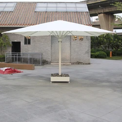 Wodoodporne parasole parasole stoją ogrodowa dużą restauracją Cafe Hotel Market komercyjny aluminiowy parasol Patio 3x4