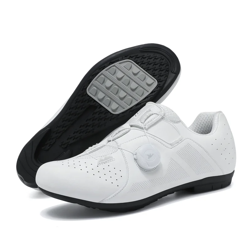 

2026 MTB Cycling Sneaker Men A5 Leather Self-Locking Cleat Spd Road Bike Shoes Women Flat Trail Train Mountain Bicycle Shoes