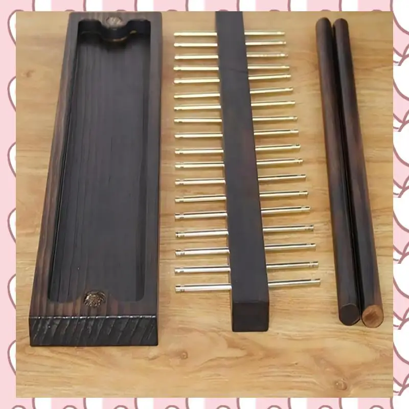 

HHTL Wood Necklace Stand With Ring Tray And Storage Necklaces Rings Watches Metal Desk Organizer Stand