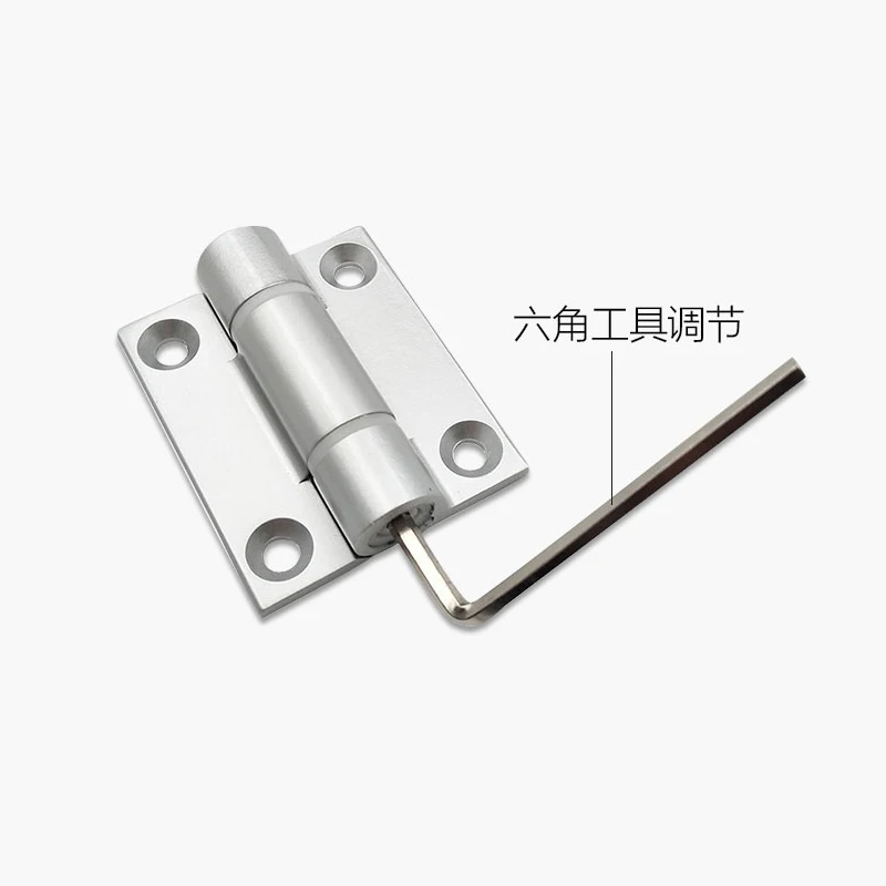 JY-H6/H8/H8-6 Aluminium Alloy Small Single Action Self Close Hinge Silver 10pcs