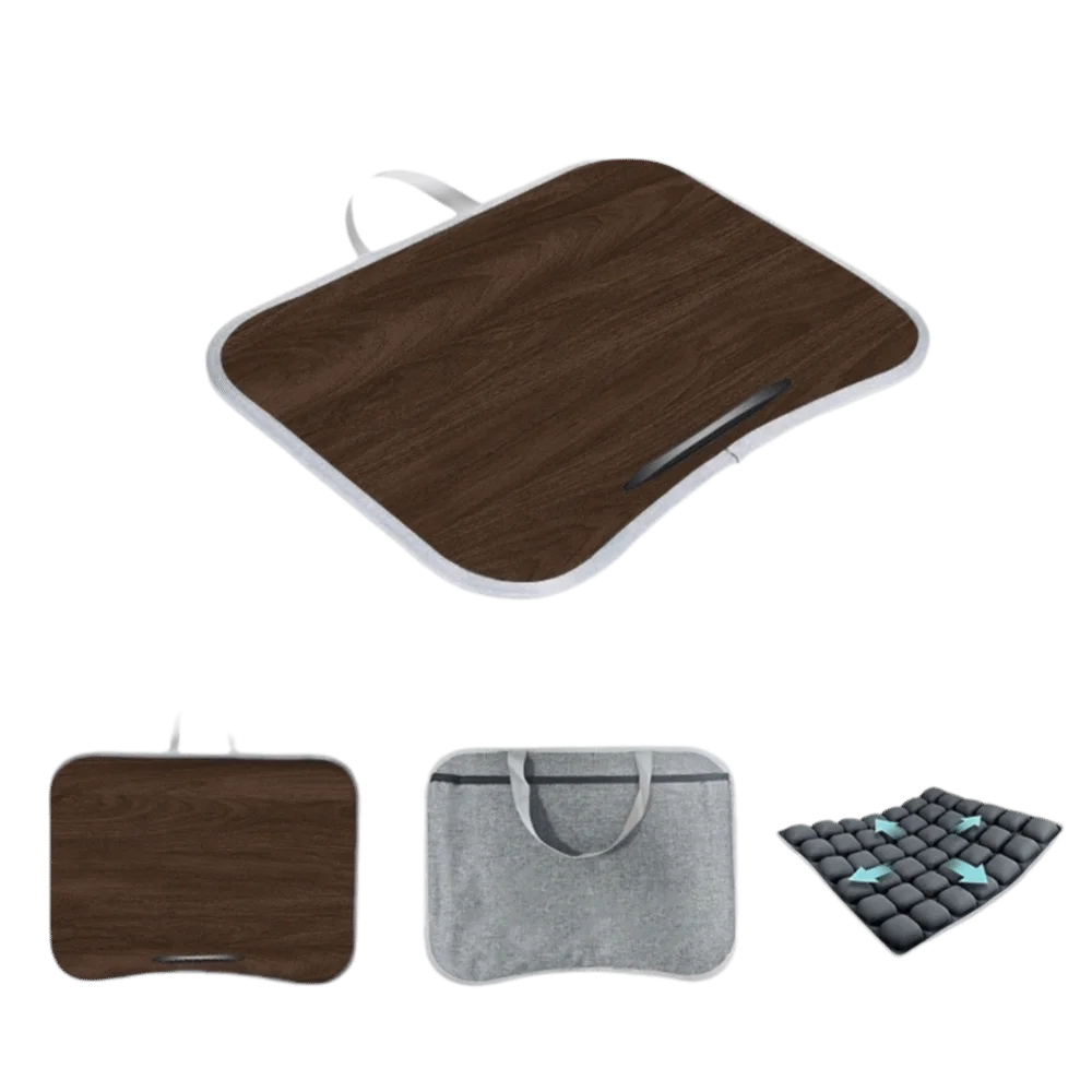 

Soft Pillow Cushion Laptop Lap Desk Ergonomic Portable Design Multifunctional Laptop Desk Hard Mouse Pad Padded Tray
