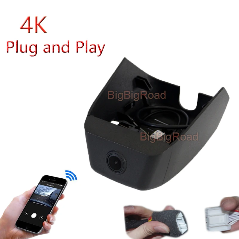 4K Plug And Play Car DVR Wifi Video Recorder Dash Cam Camera For Land Rover Range Rover Evoque Velar 2019 2020 FHD 2160P