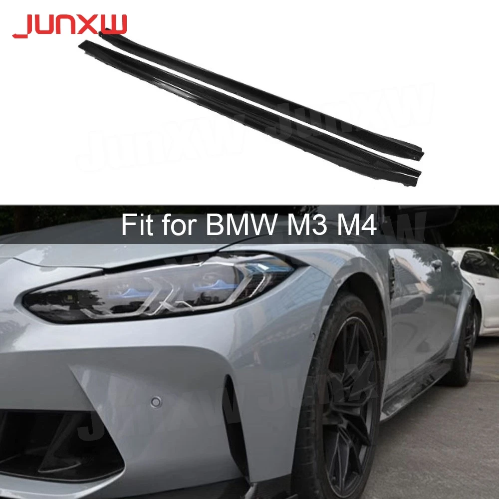 

Real Dry Carbon Fiber Side Skirts Extension for BMW G80 M3 Sedan 4 Door 2 Door 2021+ FRP Side Skirts Bumper Splitter Accessories