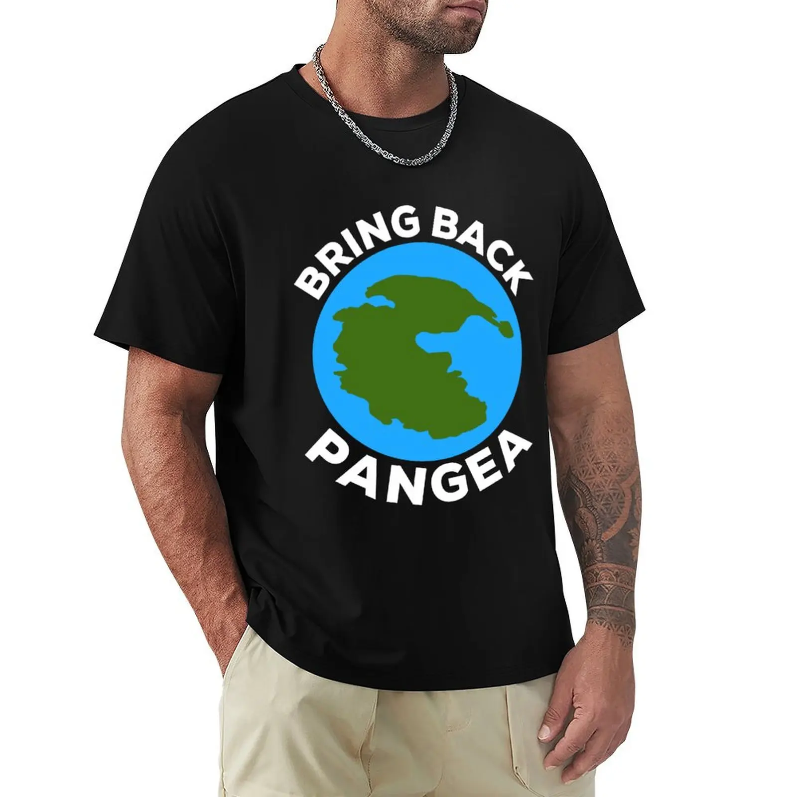 Bring Back Pangea - T-shirt Geography à manches courtes uni pour usage quotidien