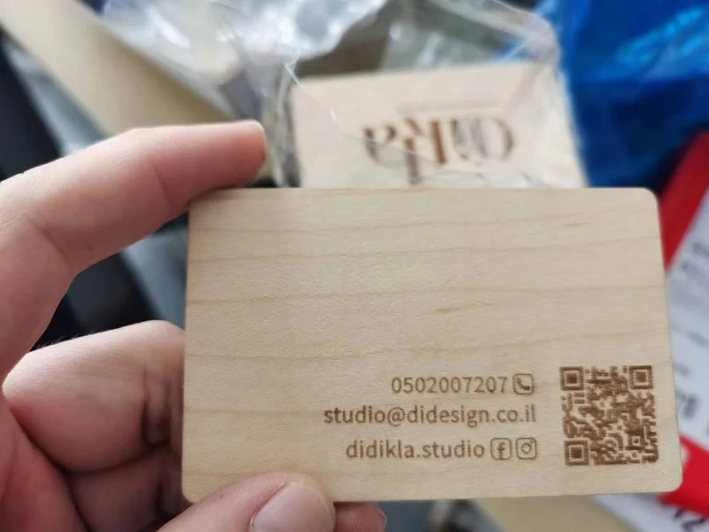 1Pc Wooden Card NFC 13.56MHZ RFID Tag 504Bytes 215Ntag Chip Membership Contactless Business Gift Social Recognition Lasercard