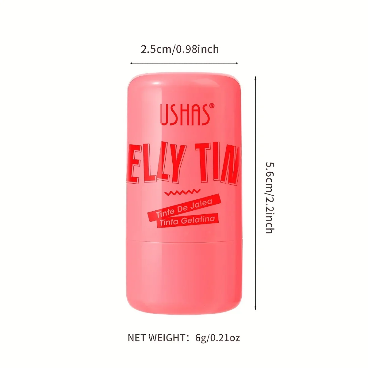 3-in-1 Jelly Blush Stick Lip Balm อายแชโดว์ 4 สี Multi-Use Matte Blush ชุ่มชื่น Brighten Lip GLOSS