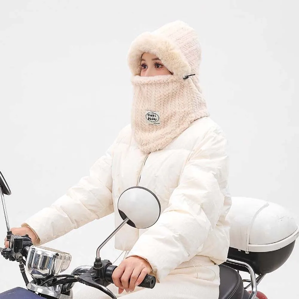 أفخم الشتاء وشاح متكامل قبعة 4 في 1 سميكة البلوز قناع قبعة كبيرة محيط الرأس Ushanka الباردة والدليل على وشاح الرجال