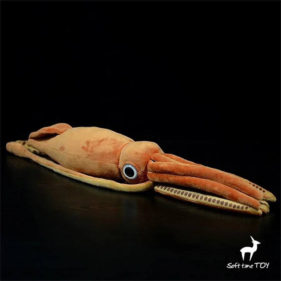 Giant Squid Plush Toy High Fidelity Inkfish Plushie Cuttlefish Plushie Lifelike Animal Simulation Stuffed Doll Collectors