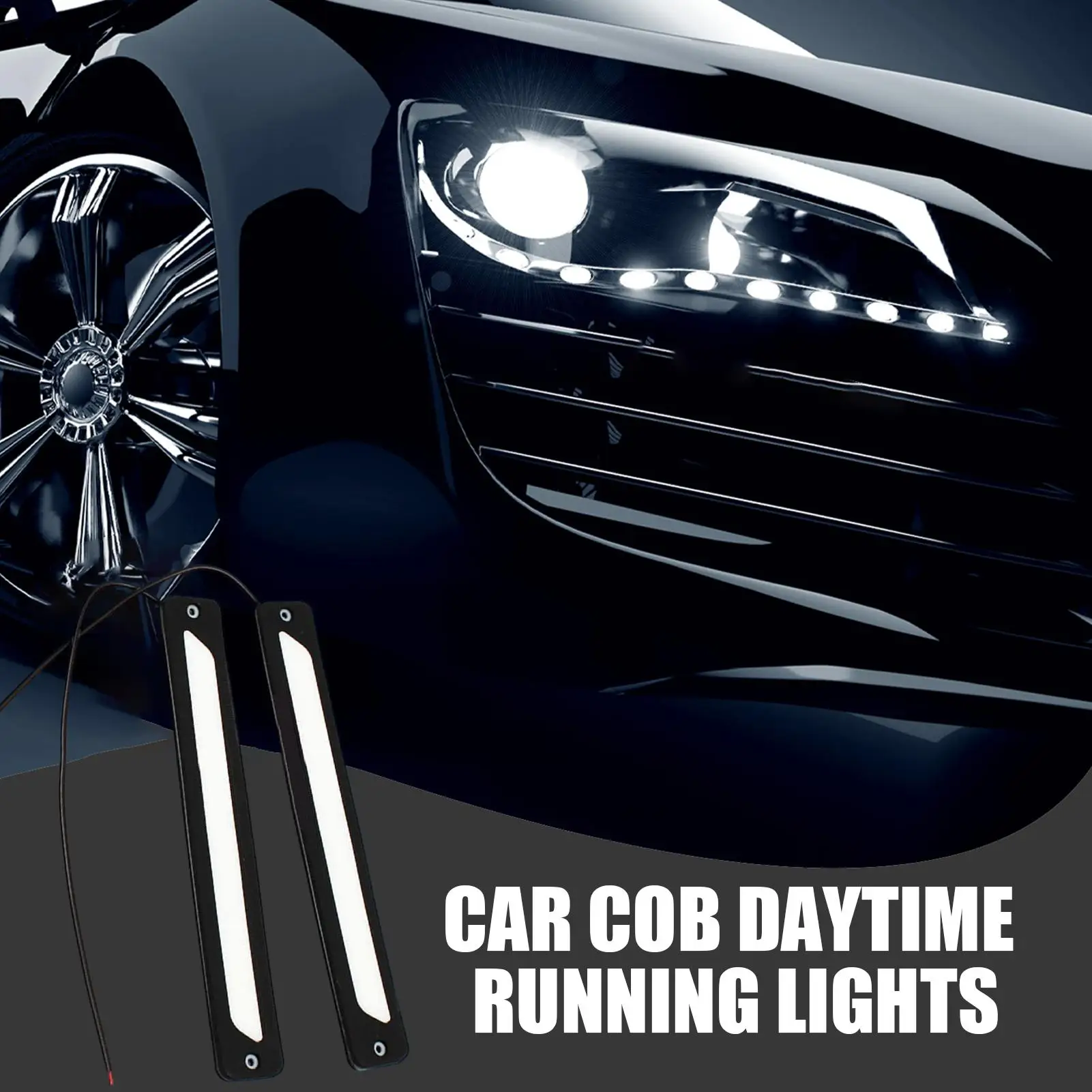 

Daytime Running Lights 9in Waterproof Silicone Lamp 2 Pieces Super Bright Modified Car LED Lights Front Rear For Truck Trailer