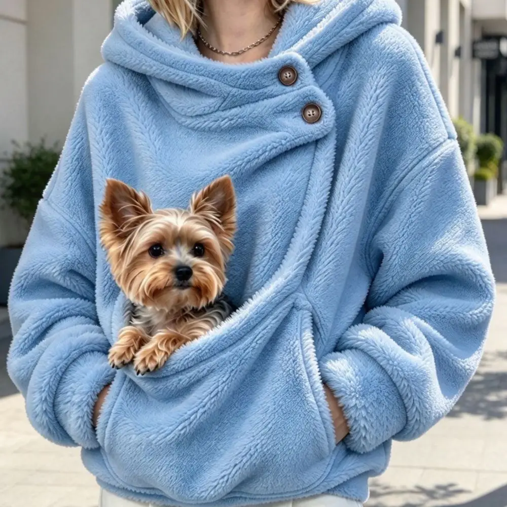 Sweat kangourou à poche pour chat – visuel produit 2