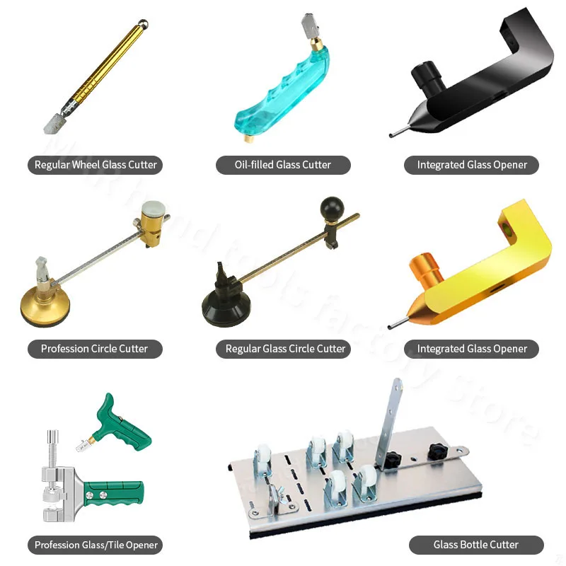 

Glass Cutter Professional Tile Cutting Wheel Full Specification Glass Cutter for Bottles Tungsten Steel Blade Manual Tile Cutter