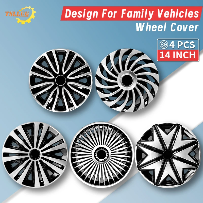 

4 шт., 14-дюймовые колпаки на железных колесах, подходят для автомобилей Universa со стальными колесами, полная крышка обода, декоративные автомобильные аксессуары