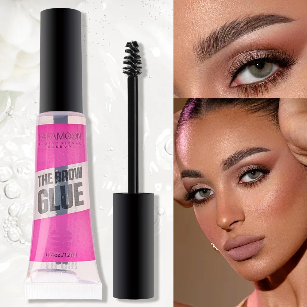 Transparent Eyebrow Styling Gel Quick Drying 12ml Natural 3D Wild Eyebrow Glue Lasting Waterproof Brow Enhancers Lifting Makeup