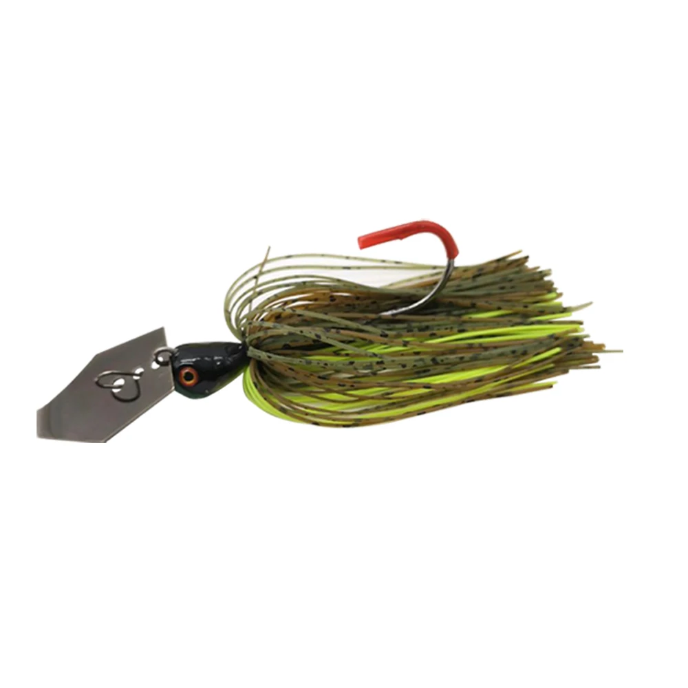 Mycena 14g/18g isca de pesca chatter isca giratória lâmina gabarito dançarino buzzbait wobbler chatterbait para baixo pique walleye peixe