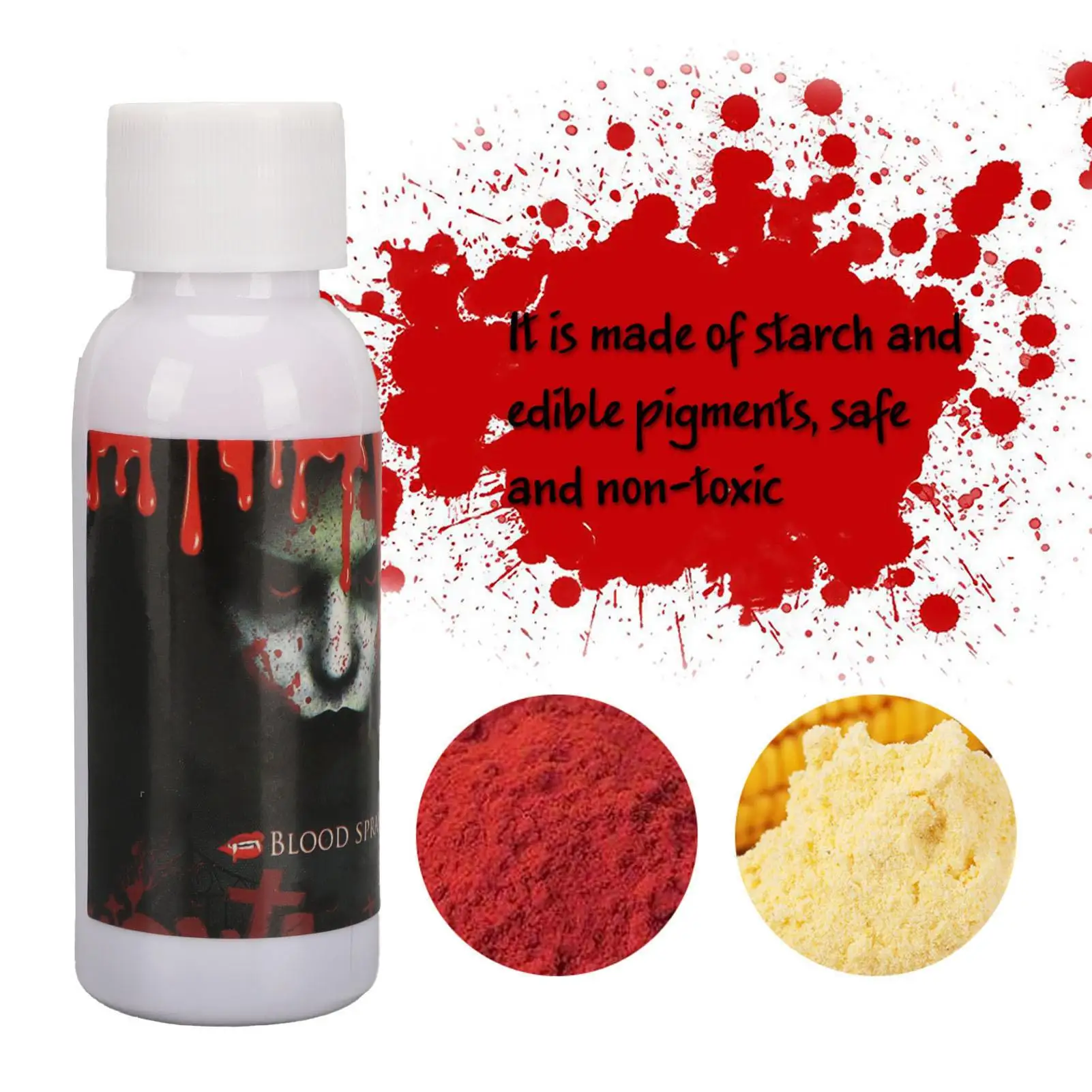 Realistic Fake Blood Makeup Spray for Halloween & for christmas Parties - Special Effects Costume Accessory