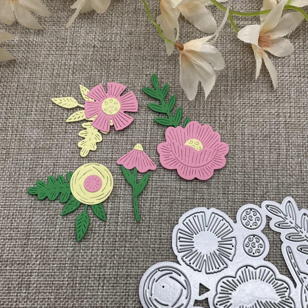 

Металлические вырубные формы для декоративной резки в виде цветов и листьев для скрапбукинга, тиснения и рукоделия