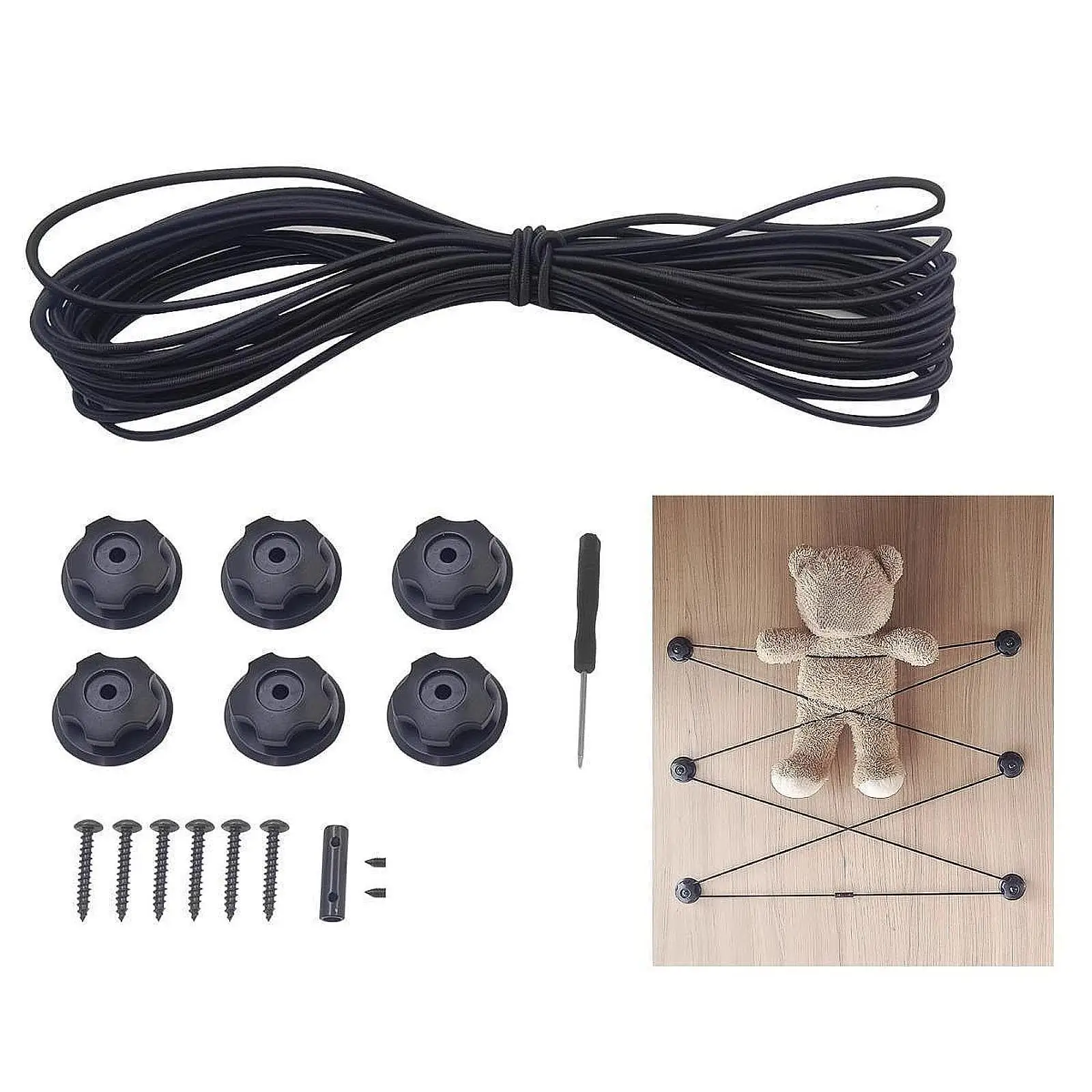 Elastic Rope Organizer Stretch String for Canopy Kayak Tent Crafting