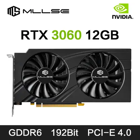 MLLSE Grafik Kartı RTX 3060 12 GB Placa De Video OYUNU NVIDIA GPU GDDR6 192bit DP*3 PCI Express 4.0x16