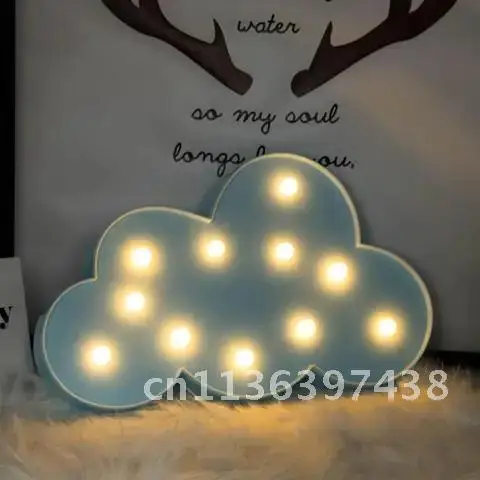 

Innovative Cloud Star Moon 3D LED Night Light Kids Baby Bedroom Indoor Lighting Decoration Lamp Desk Table Lamps Christmas Gifts