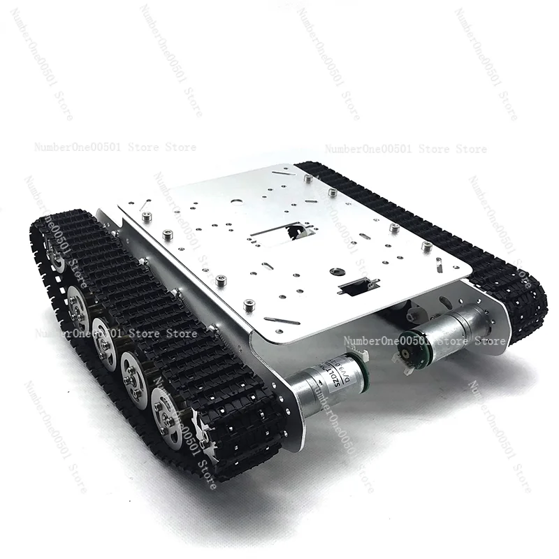 

TS100 Tracked Tank Chassis 25KG Payload Shock Absorption APP Joystick Control Open Source for Robotics