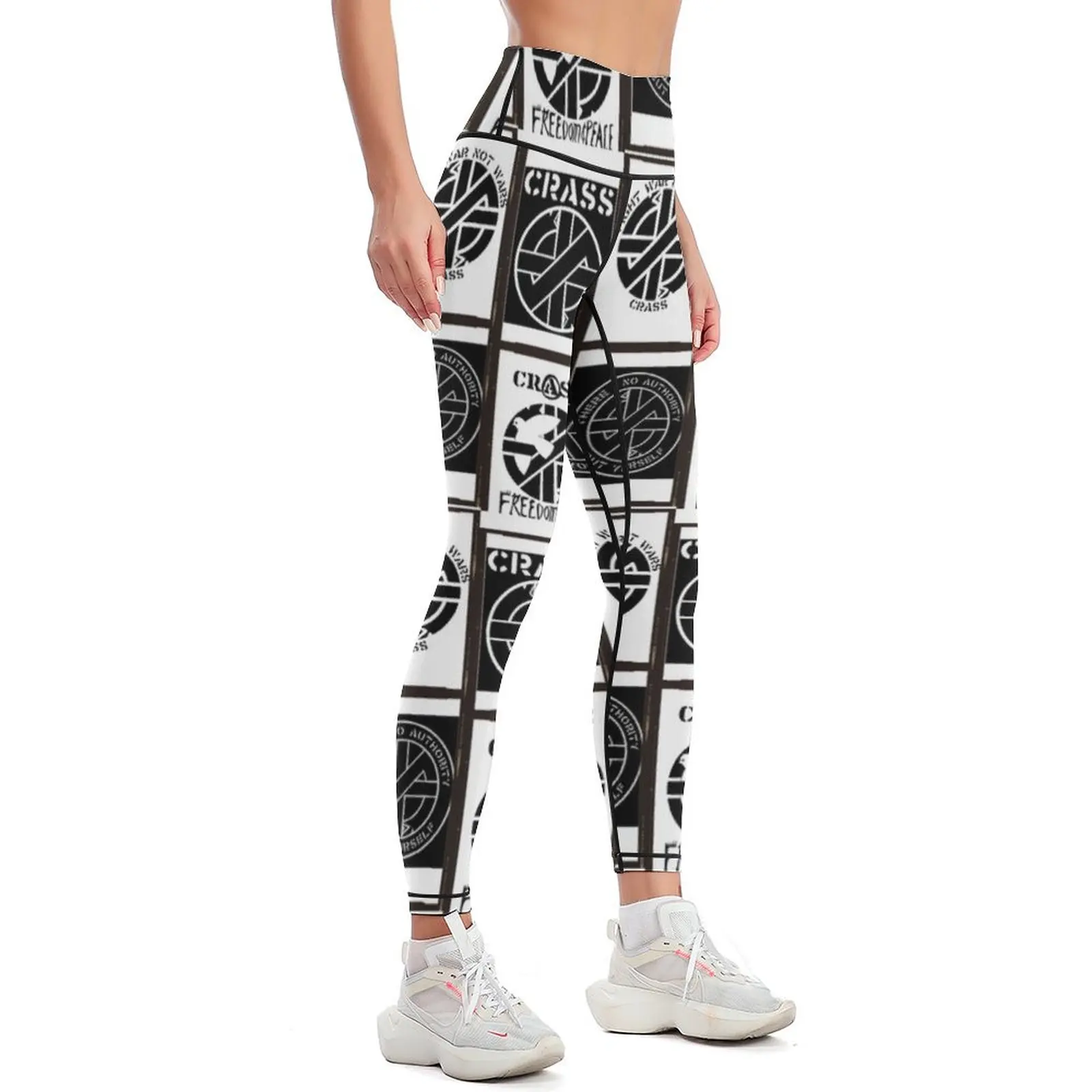 crass collage Leggings sportswear gym leggins push up woman sports shirts gym Womens Leggings