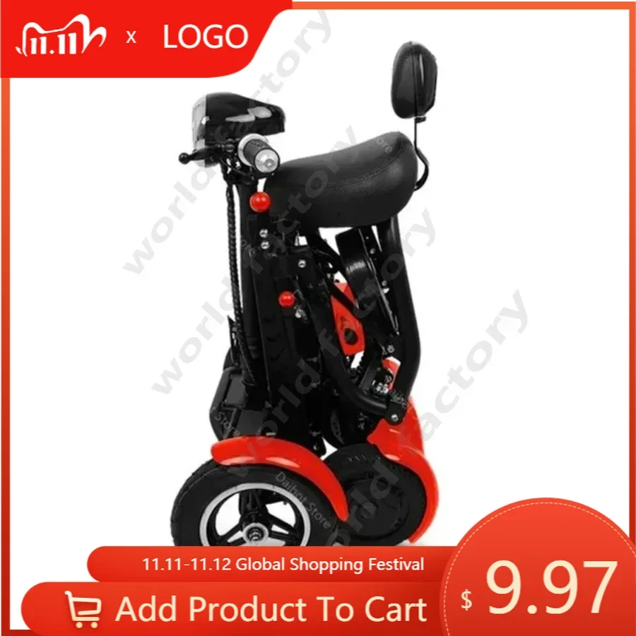 36V 500W Dual Motor Powerful Electric Scooter For Seniors Disabled 10 Inch Folding Electric Mobility Scooter Protable 4 Wheel