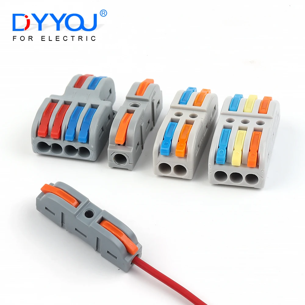 1 in multiple out Quick Wiring Connector Universal Splitter wiring cable Push-in Can Combined Butt Home Terminal Block SPL 222