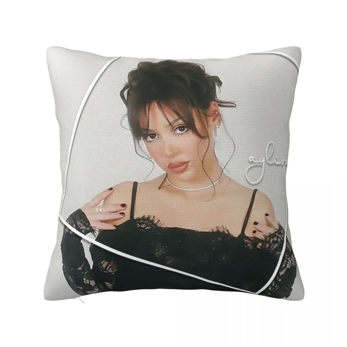 Decorative Pillowcase Ayliva 2024 New Album LIEB MICH Stuff Sofa Pillow Case Cover Zippered Multi Size