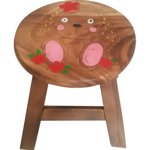 Adalinhome Teak Tree Stool Wood