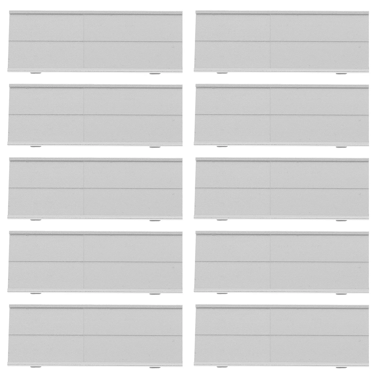 

10Pcs Aluminum Alloy Name Badges Reusable Name Tags Pin Clip Identification Badges Office Hotel Work Badge Holders Small Sign