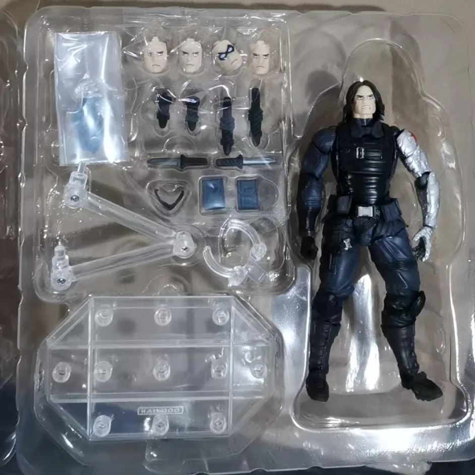 

Marvel The Avengers Winter Soldier Bucky Barnes Captain America Anime Action Figures Ornament Children Toy Birthday Gifts