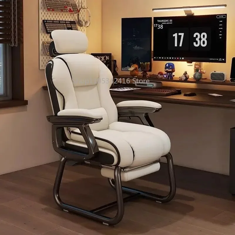 Ergonomic Computer Chair Comfortable Reclining Boss Chair for Home Office Gaming Leisure Sofa Chair