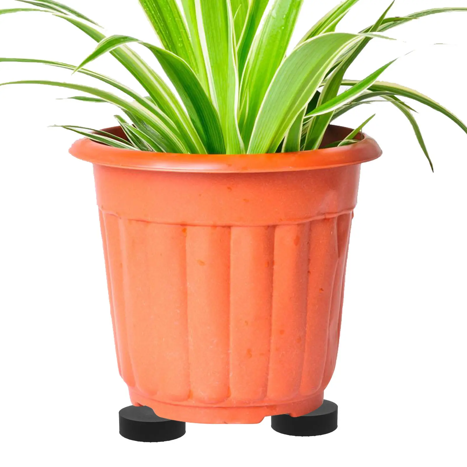 8Pcs Non-Slip Flowerpot Bottom Mats Rubber Plant Pot Feet Planter Coaster Pads Breathable Drainage Gaskets Prevent Soil Leakage