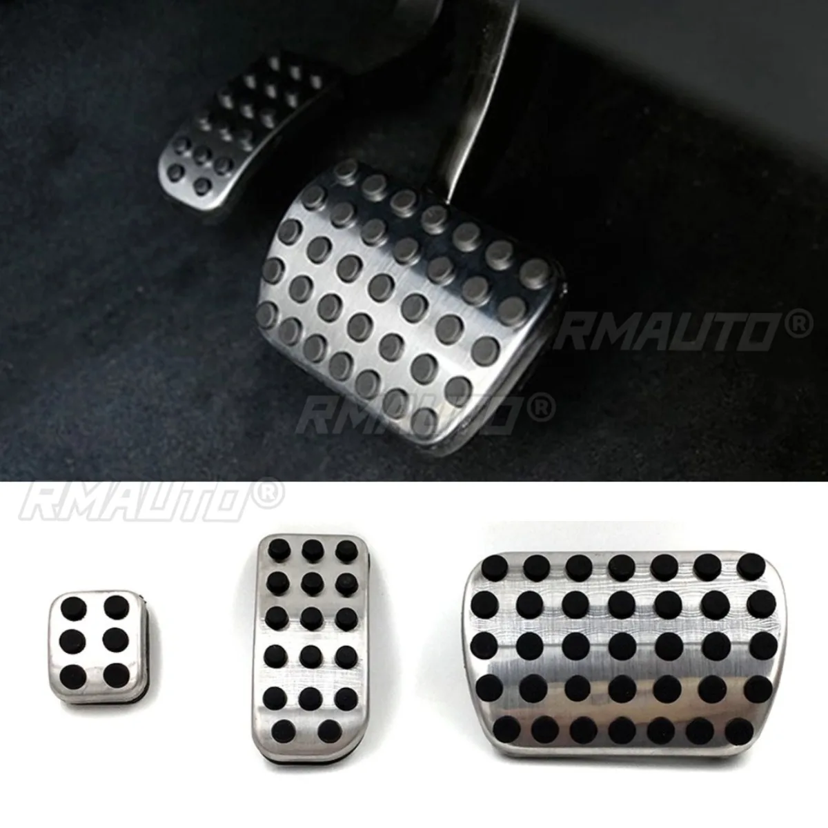 Car Pedal Pad Cover For Mercedes Benz V-Class Vito Body Kit Non-slip Stainless Steel Accelerator Brake Foot Pedals Exterior Part