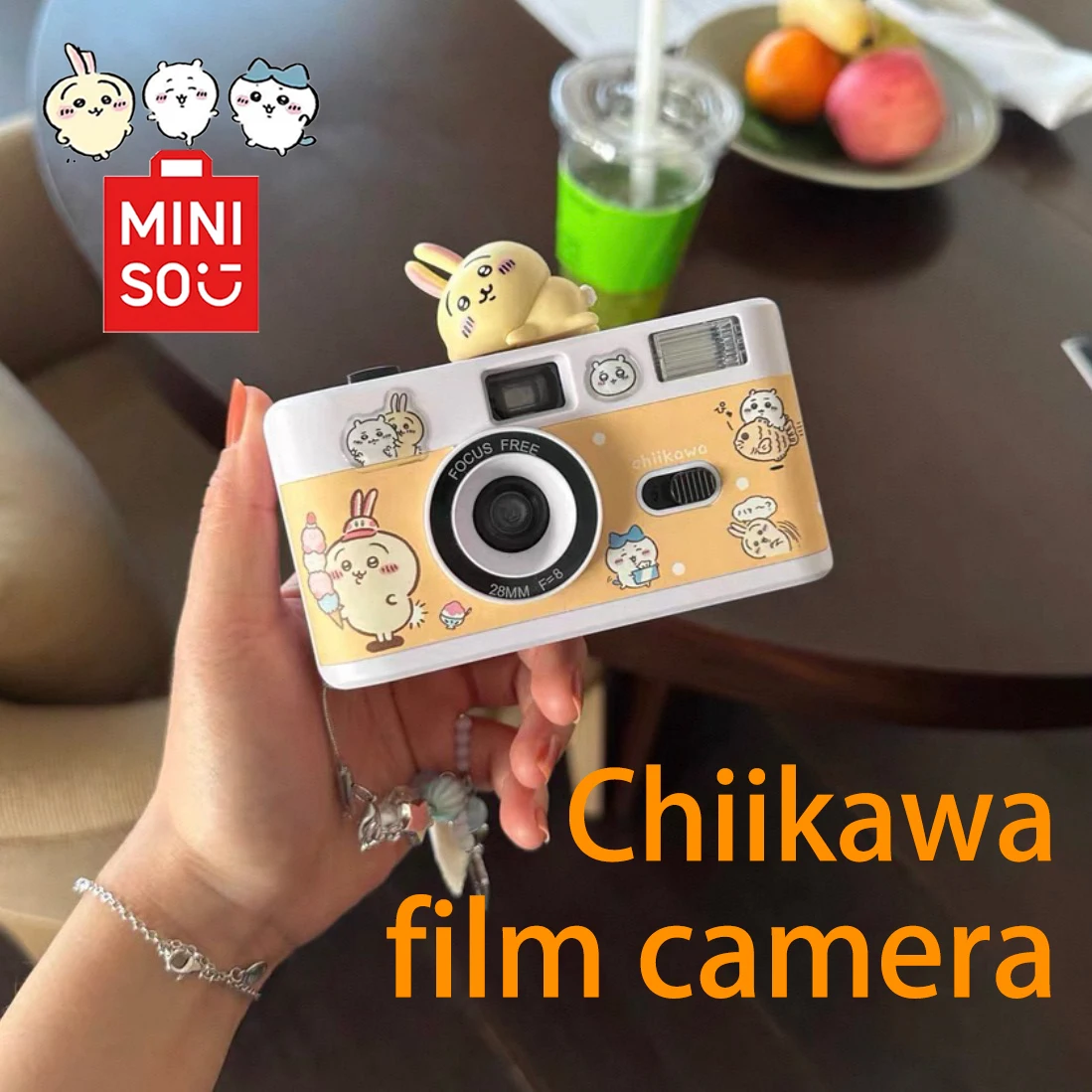 

Miniso Chiikawa kawaii новая серия кинокамер Usagi Hachiware мультфильм аниме камера подарок на день рождения для девочки милые игрушки