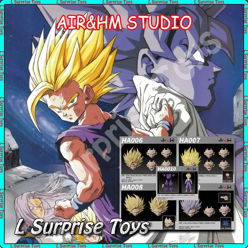 

HM&AIR Studio Gohan Head Sculpt Dragon Ball Super Saiyan 2 SSJ2 Son Gohan Head Accessories Anime Action Figure Toys Gifts