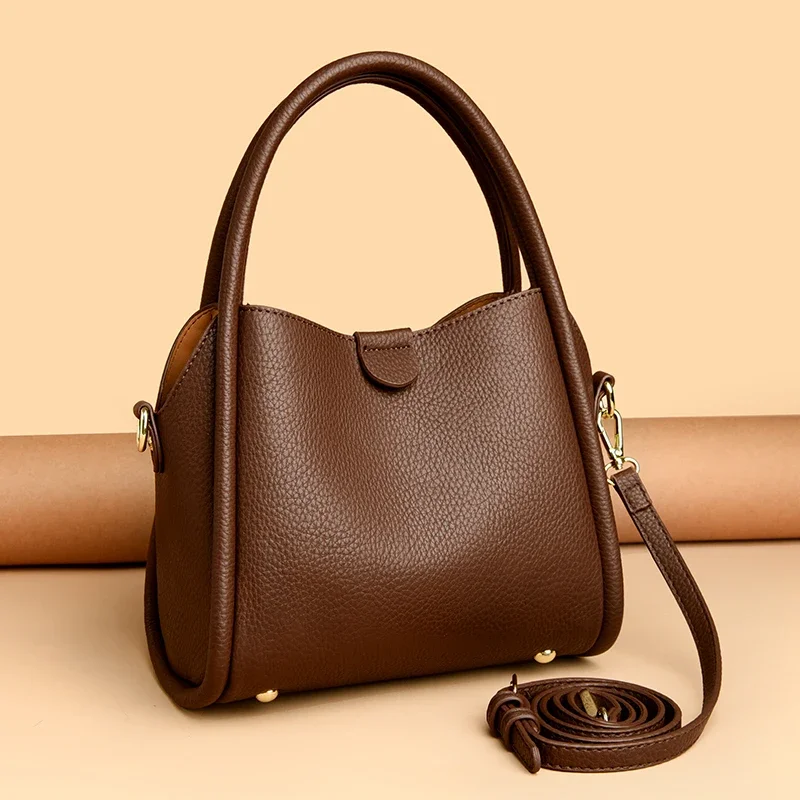 New Shoulder Bags Women Pu leather All-Match Simple Multifunction Handbags Large Capacity Crossbody Bags For Women Teens Purse