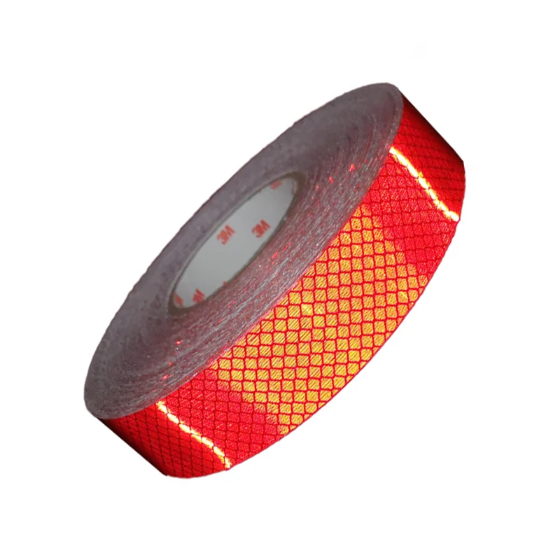 3M 4092 الماس الأحمر الصف عاكس ملصق كامل المنشور فيلم سيارة الدراجة EV تحذير السلامة الشريط