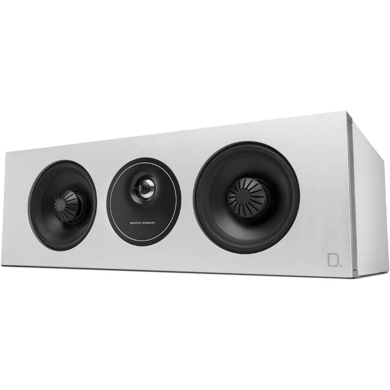 Demand Series D5c 2-Way Center Channel Speaker | Superior Vocal Reproduction for Music & Movies | White, 25- inch (MGAB)