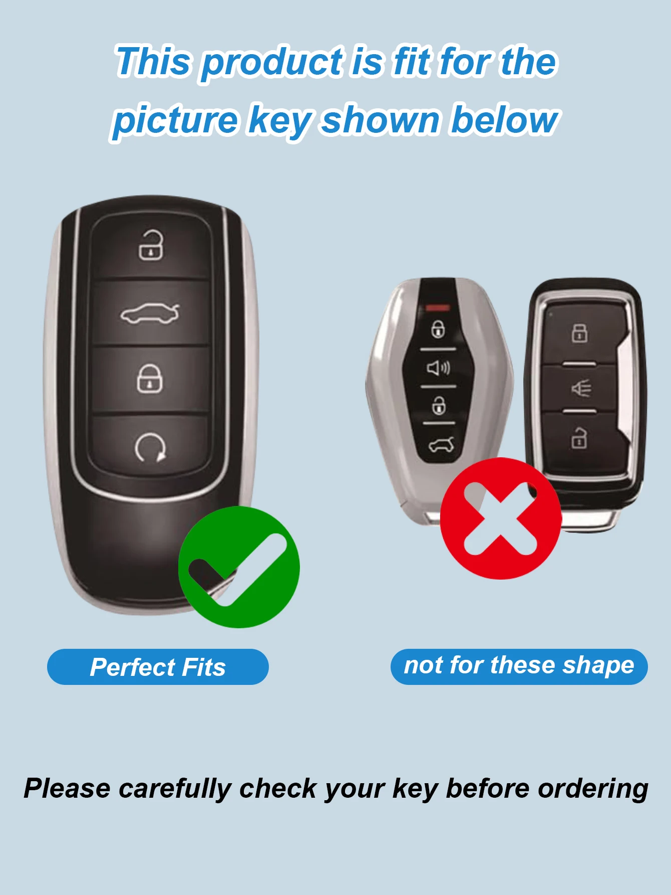 Titanium Gray Key Cover for Chery Tiggo 8 Pro, Tiggo 9, Tiggo 7, Arrizo 8/5 Plus, Omoda 5 & Explore 06 – Anti-Fingerprint Nano C