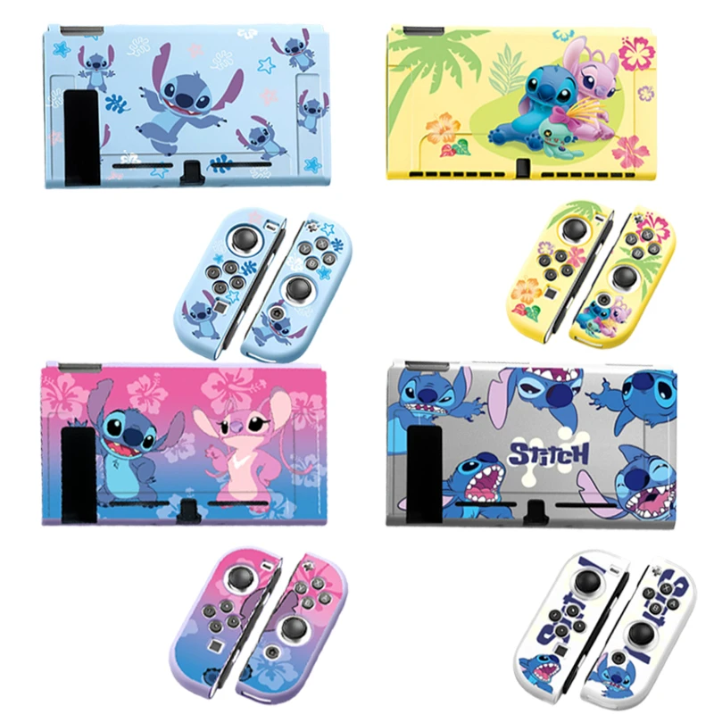 Disney Stitch Switch 3 en 1 étui de Protection pour Nintendo Switch OLED NS coque souple TPU coque givrée housse de Protection de jeu