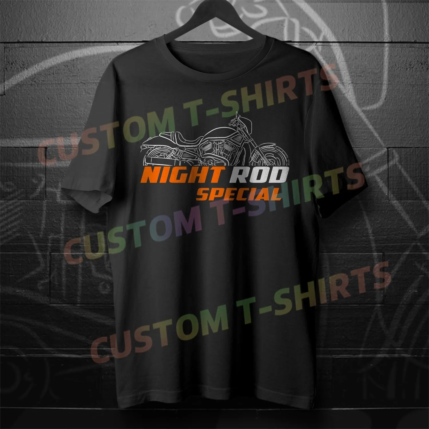 

VRSCDX Night Rod Special Motorcycle Logo T Shirt for Men Leisure Tee High Quality 100% Cotton