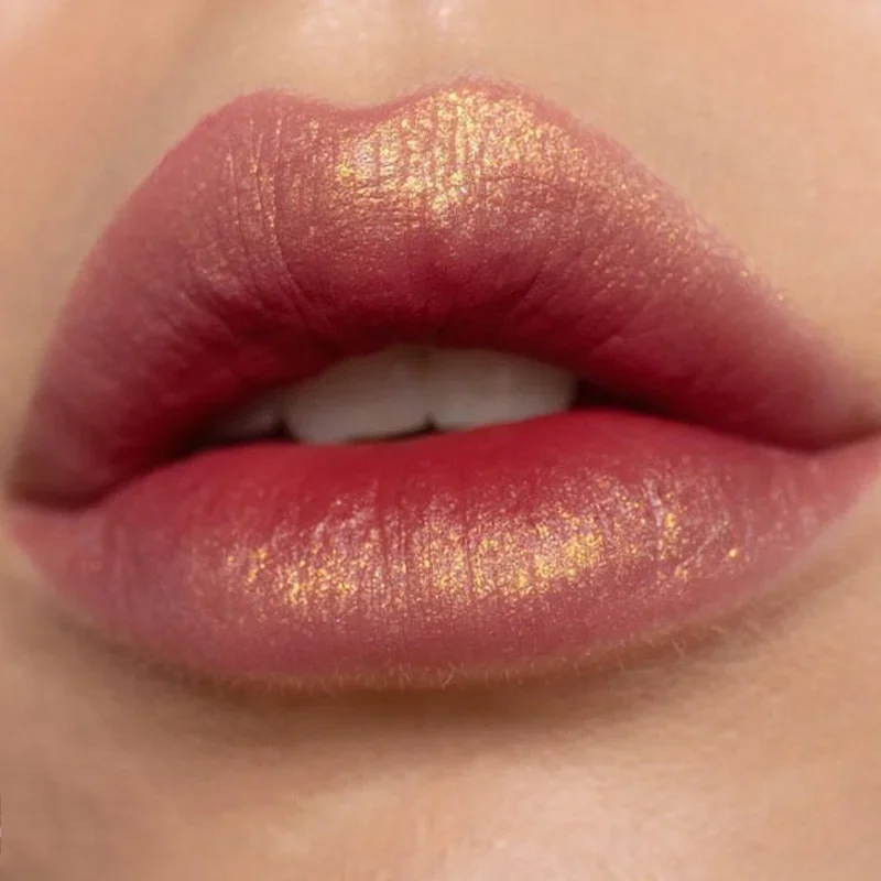 Nude Glitter Lipsticks Makeup 9 Colors Waterproof Mermaid Matte Lipstick Long Lasting Sexy Velvet Red Shimmer Lip Stick Cosmetic