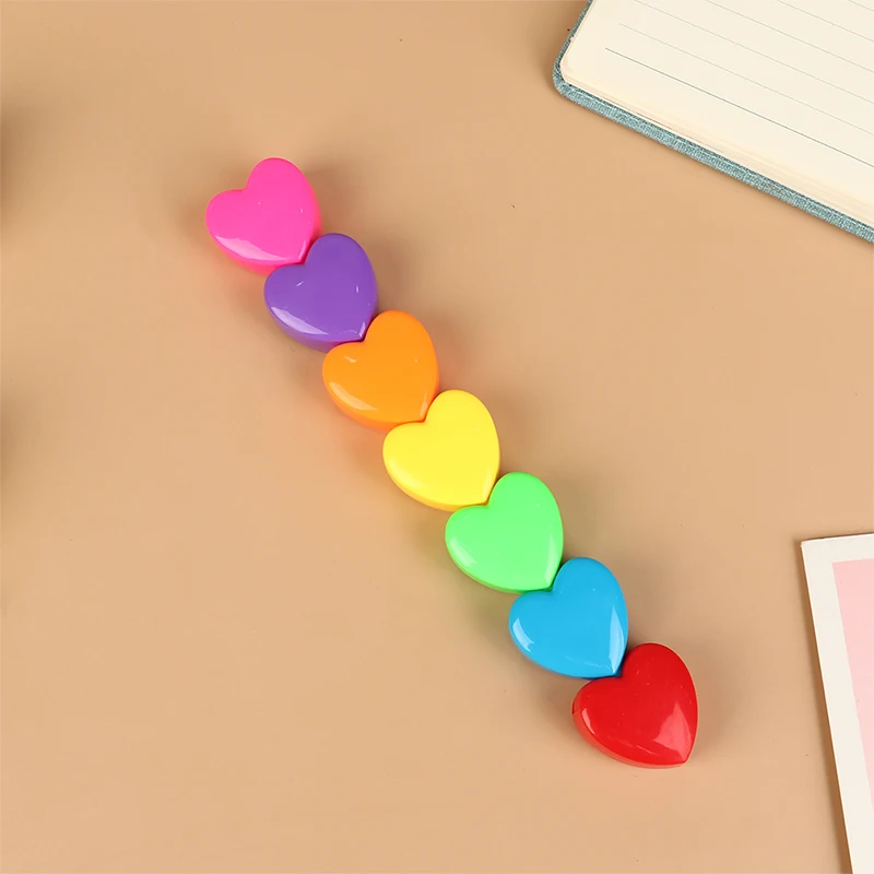 1Pc Creative Cat Claw Bear Shape Highlighter Cartoon Cute Can Be Separated Wide Pen Thick Pen Student Line Color Marker