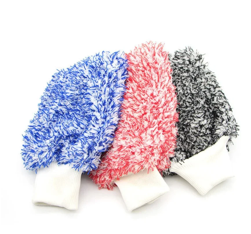 High Density Soft Car Cleaning Glove Ultra Soft Mitt Microfiber Madness Wash Mitt Easy To Dry Auto Detailing Car Wash Mitt