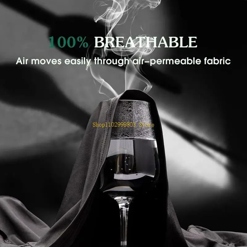 خيمة سرير أطفال خفيفة الوزن مع جيب جانبي لبيئة نوم مظلمة باللون الأسود J0MF