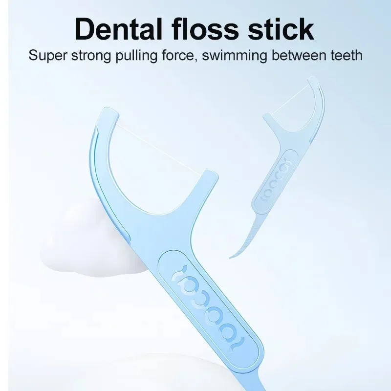Original SOOCAS Professional Dental Flosser Ergonomic Design Food Grade Polymer Fiber Scrape Tongue Coating Clean Teeth Gaps