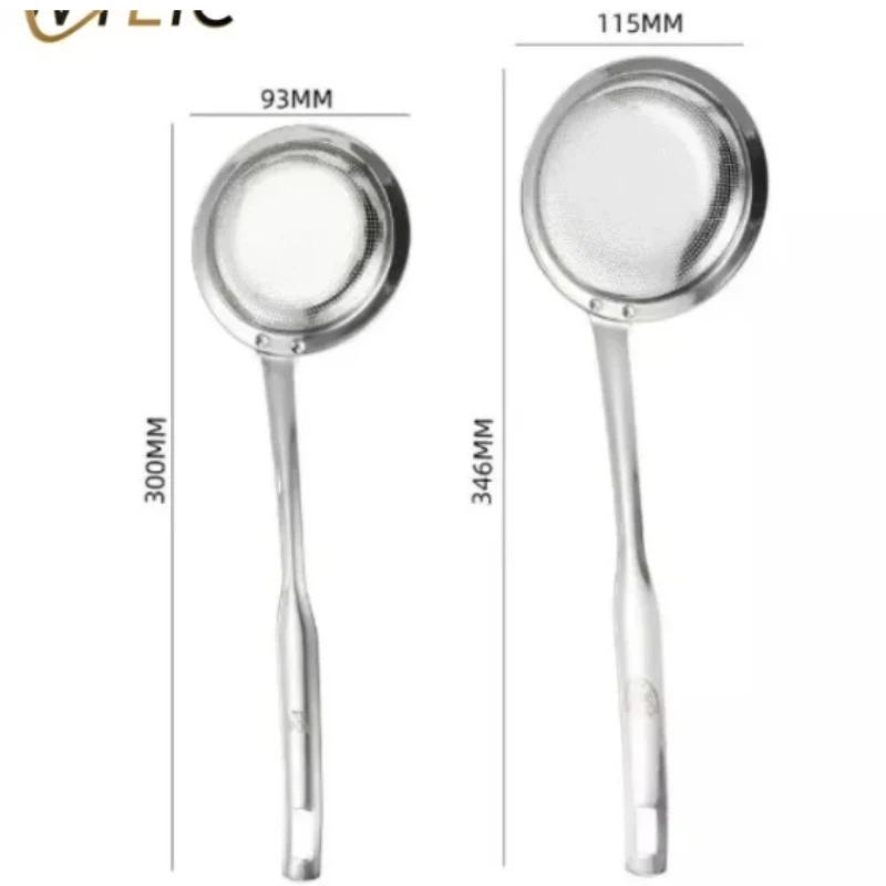 Suitable for 304 Stainless Steel Foam Scoop Foam Filter Household Kitchen Integrated Oil Skimming Tool